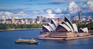 Sydney Opera House and Ferry